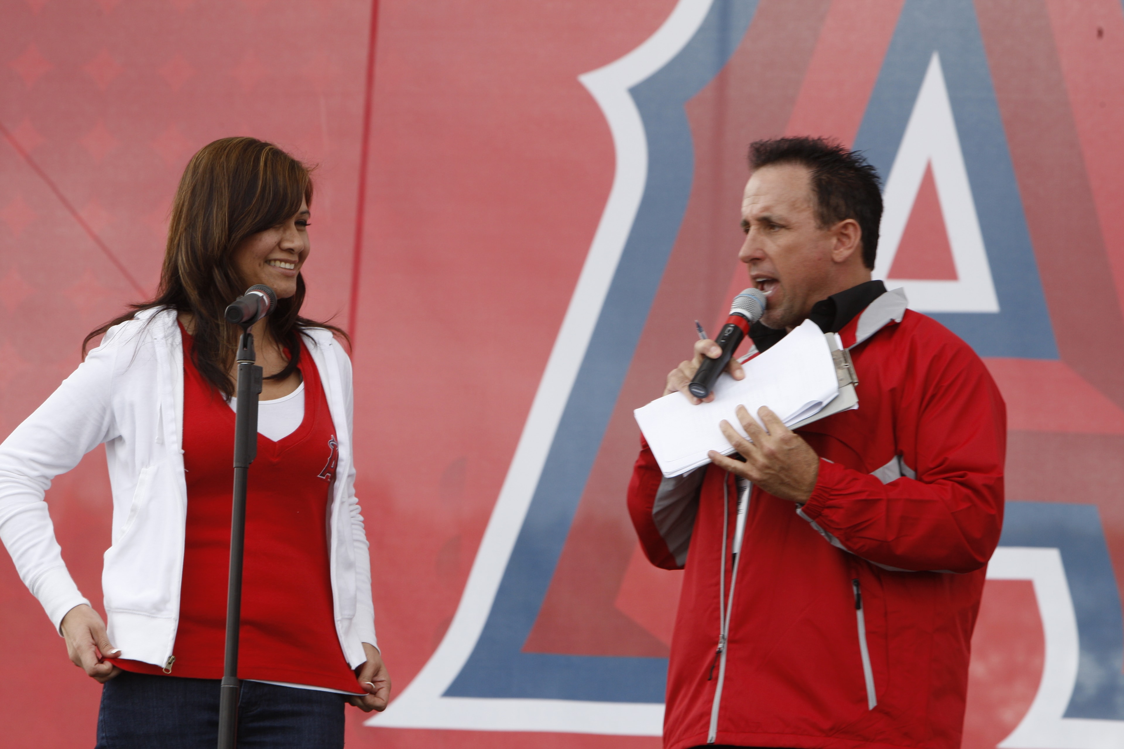 Announcer microphone broadcast live radio